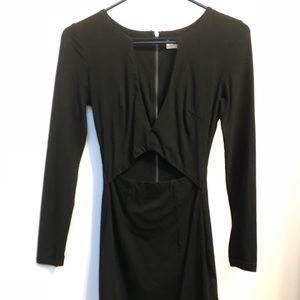 Tiger Mist Black peekaboo dress